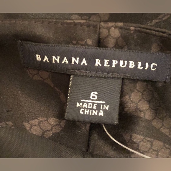 BANANA REPUBLIC Black & Gray Silk Sheath Dress NWT - Picture 5 of 8